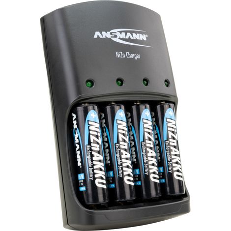 ANSMANN Nickel-Zink Ladegerät für 1,6V NiZn AA & AAA Akkus inkl. 4x AA 2500mWh (1/3)