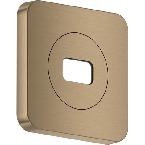 AXOR ShowerSphere Rosette 120/120 softsquare, Brushed Bronze