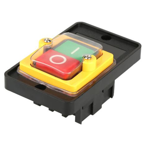 1 interrupteur à bouton-poussoir noir KA0-5 380 V 10 A à 2 positions (1/5)
