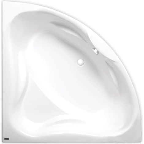 Siko – Baignoire d'angle 150x150 cm RO1500NEW – Acrylique blanc – Gauche ou droite – Excellentes propriétés antibactériennes – 280 L
