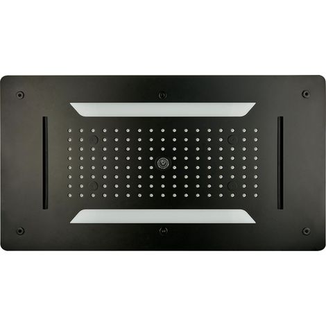 BERNSTEIN - Douche de tête encastrable au plafond XXL- DPG5030 - 70x38cm - noir (1/5)