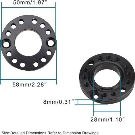 28mm carburetor gasket, black Adapater intake manifold swivel plate, motorcycle accessories (1/4)