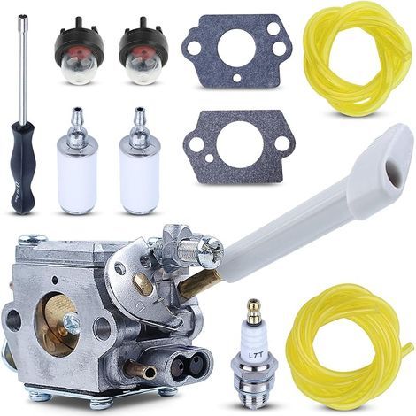 RY08420A Carburateur souffleur de feuilles de sac à dos et Carb Ajustement des outils pour Ryobi BP42 RY08420 avec ligne de filtre à carburant Pièces de rechange pour 308054079 530069247 (1/5)