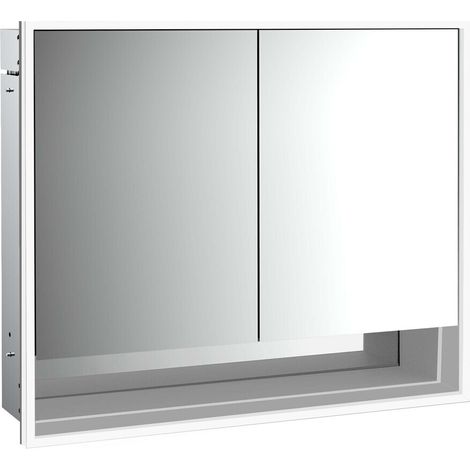 emco loft Lichtspiegelschrank mit Unterfach, 800mm, 2 Türen, (1/5)