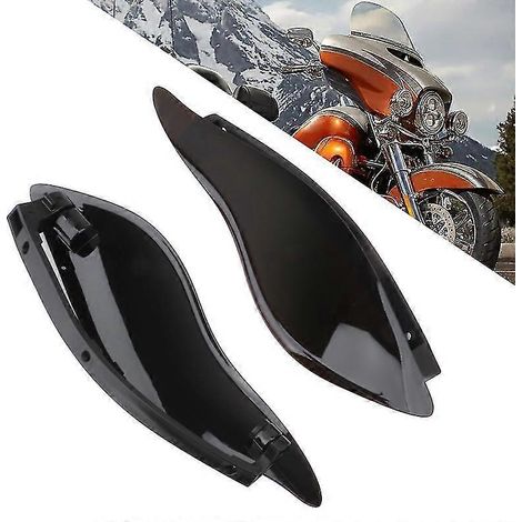 Déflecteur d'air fumé, aileron latéral ABS, carénage de pare-brise réglable pour moto Harley Touring Electra Street Tri Glide CVO 14-22 (1/5)