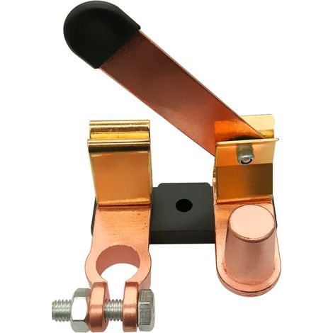 12-24V Messerklingen-Batterieschalter, anwendbar auf den oberen Minuspol, Hauptbatterie-Trennschalter und Stromabschalter für Fahrzeug und Boot (Minus, Ein/Aus)