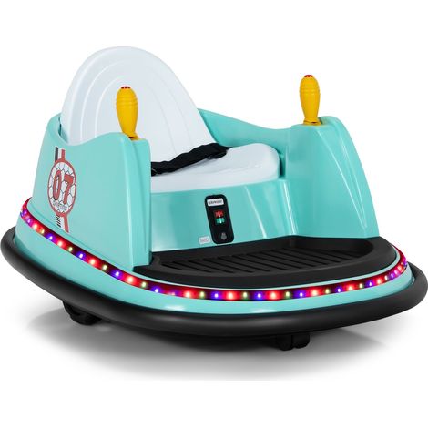 6V Kinder-Autoscooter mit Fernbedienung und 360°-Drehung, Grün