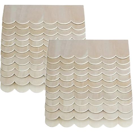 Lot de 24 tuiles miniatures en bois pour maison de poupée, accessoires de bricolage, cadeaux de Noël et d'Halloween (1/5)