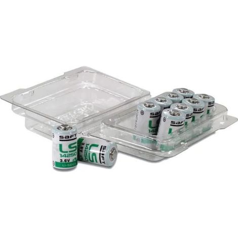 .10 X Pile Lithium Saft LS14250 1/2AA 3,6Volt, 3,6V, Lithium-Thionylchlorid.
.2.15.0.0 avec boite de protection Made in France.