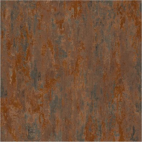 Ton-sur-ton wallpaper wall Profhome 326511 non-woven wallpaper slightly textured Ton-sur-ton shiny orange copper brown 5.33 m2 (57 ft2) (1/5)