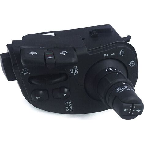 Commodo Compatible pour Clio 3, Kangoo 2 et Modus (2005-2012) essuie-Glace, Lave Glace et Commandes rglages Radio (1/4)