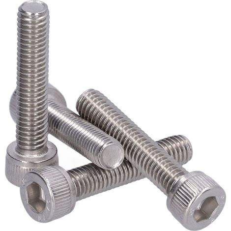 Lot de 30 vis M6 en acier inoxydable 304 A2-70 à tête hexagonale creuse, conforme à la norme DIN 912M6x30.