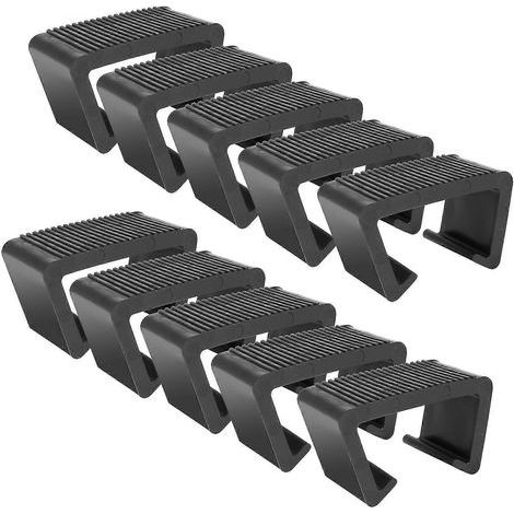 Set mit 10 Ausrichtungsbefestigungen für geflochtene Rattansofas und -sessel, geeignet für verschiedene Arten von Gartenmöbeln. (1/4)