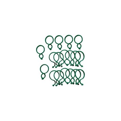 100 Pièces Clips de Jardin Support pour Plantes Clips Twisty Plante Anneaux,Réutilisables Plastique Support pour Plantes Clips pour Jardin Vigne Légumes Les Plantes Grimpantes (1/5)