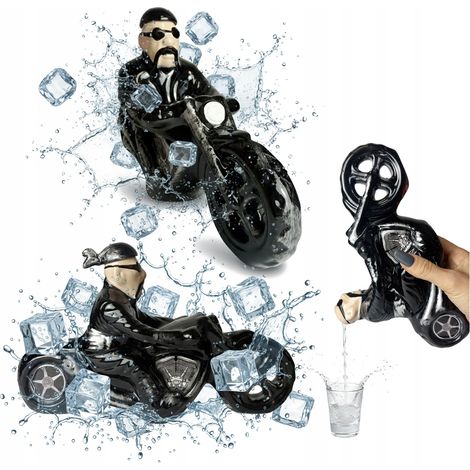 Bouteille en céramique CHOPPER 350 ml, carafe décorative pour alcool, idéale comme cadeau. (1/5)