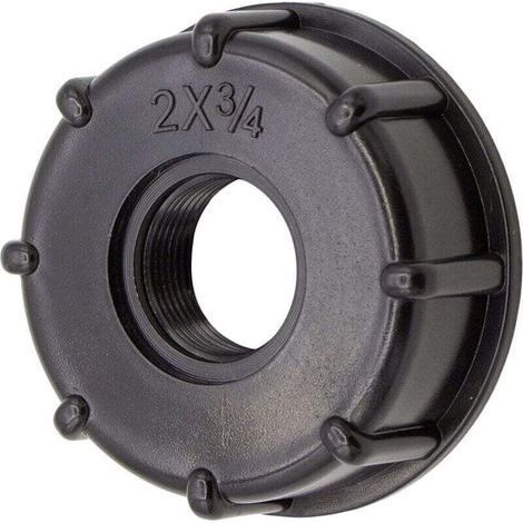 Adaptateur IBC Bouchon s60x6 pour cuve 1000 litres, 3/4 Pouce (1/4)