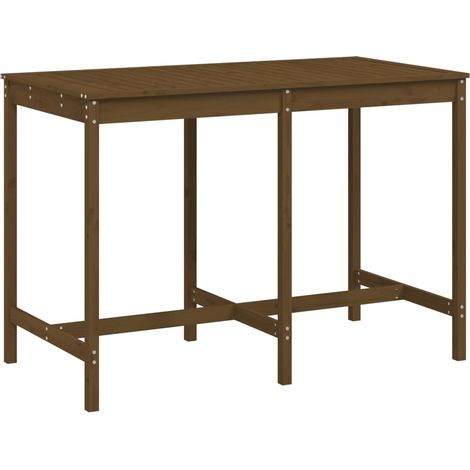 Maison Exclusive - Gartentisch Honigbraun 159,5x82,5x110 cm Massi