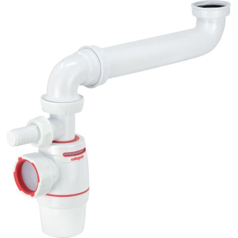 Wirquin Pro – Ensemble évier 1 bac NF avec siphon Ø40 NEO AIR – Réglable 250-295 mm – Débit 57,5 L/mn – Garde d'eau 50 mm – Anti-vide intégré