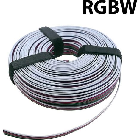 Câble RGBW 5 fils Ø0,52mm 12-24V DC