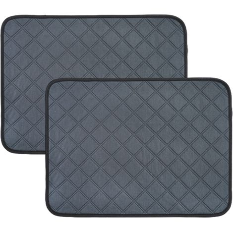 2 pièces tapis absorbant réutilisable, antidérapant, pour apprentissage propreté chiot, protection sol et moquette (1/5)