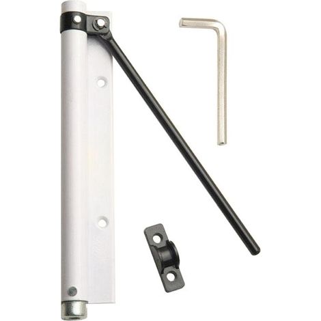 Muelle Puerta Wolfpack Aluminio Anodizado Blanco (Blister 1 Pieza) (1/4)