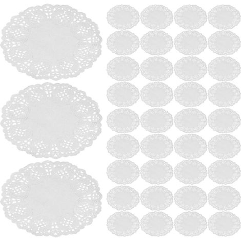 140 napperons ronds jetables au design élégant, de 21,5 cm (8,5 pouces), pour la cuisson à domicile. (1/5)