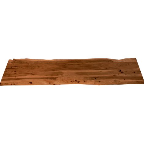 Tischplatte Baumkante Akazie Nuss 200 x 40 cm CURTIS (1/5)