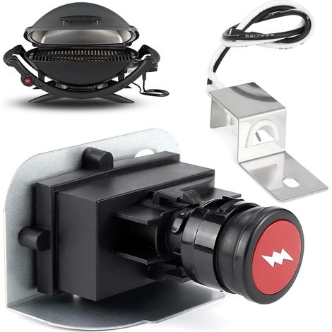 Kit d'Allumage Électronique pour Barbecue Weber Q1200/Q220 - Pièces de Rechange avec Boutons de Brûleur Avant (1/5)