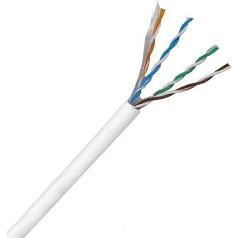 CAVO DI RETE UTP CAT5E LSZH AWG24 RAME GUAINA GRIGIA FRACARRO 287528