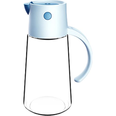 Bouteille À Huile - Verre Trempé 680 Ml - Bouchon À Bascullement Automatique Par Gravité - Pour Cuisine Barbecue Assaisonnement - 1 Pièce (1/5)