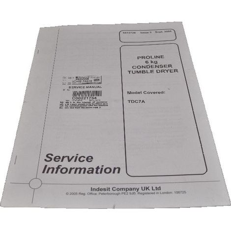 Service Manual for Proline Tumble Dryers and Spin Dryers