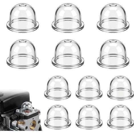 12 Pièces Poire D'AmorAge Debroussailleuse 19 mm/22mm Tasse d'huile  de Carburateur Capsule D'allumage Pompe à Carburant pour Tondeuse Souffleur Débroussailleuse Scie à Essence Coupe-haie (1/5)