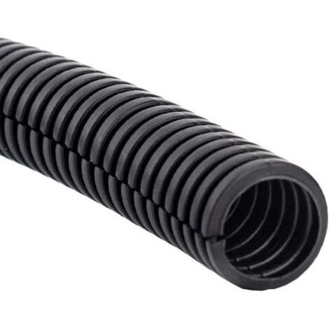 Gaine Câbles Électriques Voiture Gaine Ondulée Flexible Protection Cache PP Tuyau Fil Fendu Gaine Isolante Conduit Tube Rangement Câble Extérieur 11mm Long 10 Mètres (1/5)