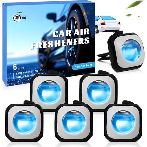 Diffuseur Parfum Voiture - 1 Pièce - Clip Aération - Odeur Neuve et Marine - Élimine Odeurs - Universel (1/5)