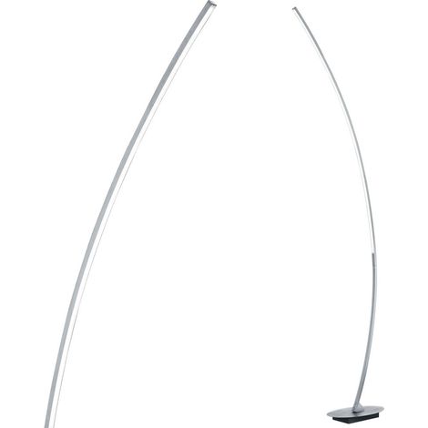 Reality Solo Piantana LED, Curva, Integrata, 11 watts, Alluminio Spazzolato (1/5)