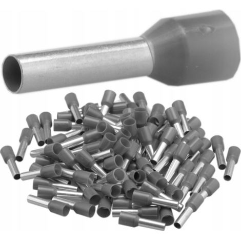 Terminale a ghiera isolato 4.0/10 grigio (100 pz.)