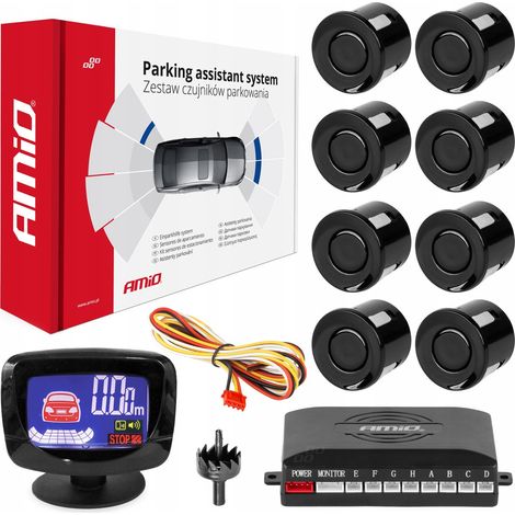 Einparkhilfe-Set, LED-GRAF-Rückfahrsensoren, 8 Sensoren, schwarz (1/5)