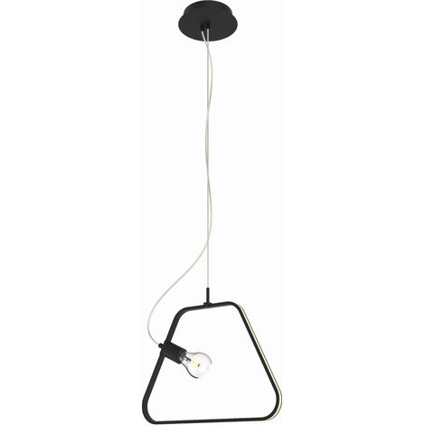 Lampada sospensione Candellux Ikaria 2 luci LED nera (1/4)