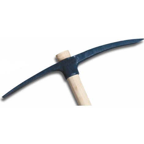Pioche de terrassier 2,5kg pour travaux lourds – Acier forgé avec pointe trempée – Œil rond 48mm – SKU 454 – Mercier