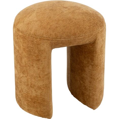 Pouf Rond Design "Anise" 44cm Ocre (1/5)