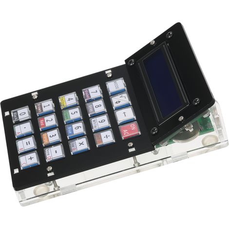 Kit de compteur calculatrice DIY avec boîtier acrylique écran LCD calculatrice électronique polyvalente calcul informatique électronique