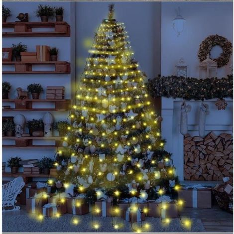 Guirlande Lumineuse Sapin Noel,2M 400 LED IP44 Exterieure et Interieur Décoration adaptée à un arbre pour décorer la maison (1/4)