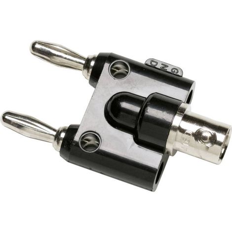 Fluke BP880 Adaptateur de mesure BNC femelle - banane mâle 4 mm empilable noir Y450961 (1/2)