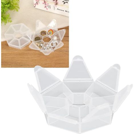 Lot de 2 boîtes de rangement pour bijoux de pêche et pilules (1/5)