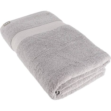 Toalla de baño 90x150 cm 100% algodón - gris claro - Tendance (1/2)