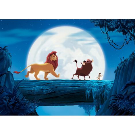 Papier peint panoramique - Disney Le Roi Lion Full Moon Walk - Taille: 350 x 250 cm