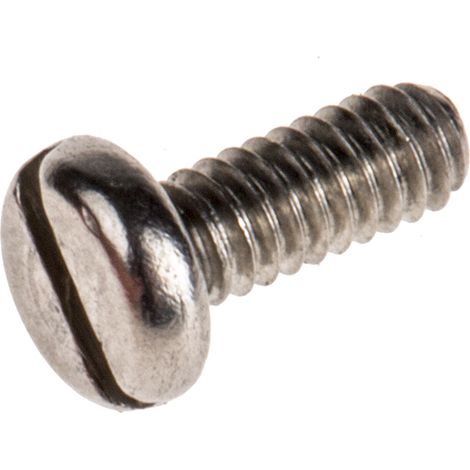 Vis à métaux RS PRO M2 à tête Cylindrique fendue en Acier Inoxydable, 3mm ( Prix pour Sachet de 100 ) (1/2)