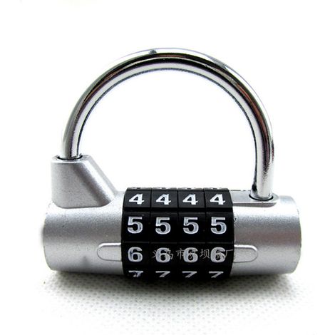 Cadenas à combinaison Master Lock 1520EURD, gris, 5,9 x 6,4 x 2,6 cm