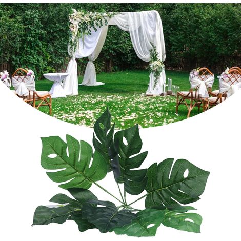 Décoration DIY pour la photographie de studio avec une feuille de Monstera deliciosa à 9 têtes (simulée) (1/5)