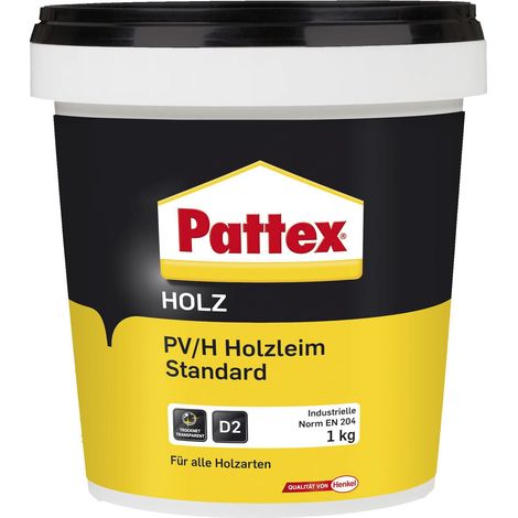 Pattex PV/H Universal Holzleim Holzkleber für alle Holzarten Transparent 1kg (1/3)